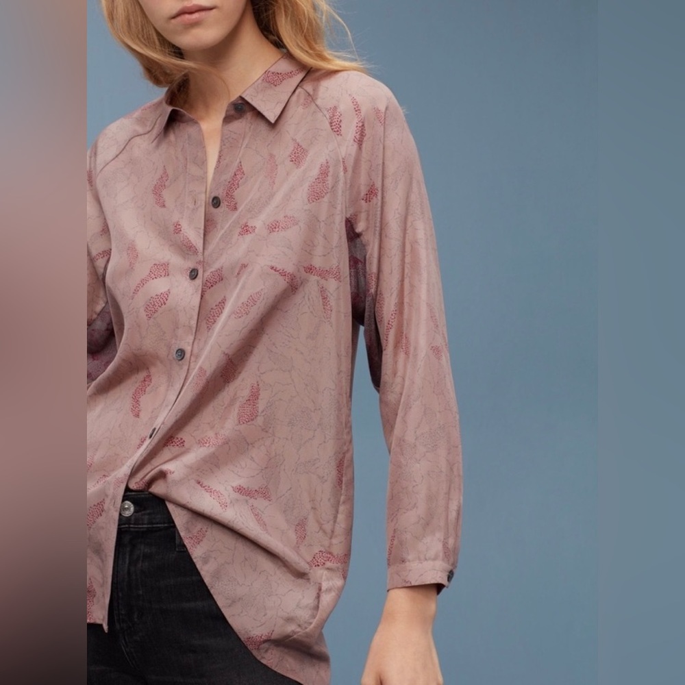 Aritzia Pure Silk Blouse : GOLDEN by tna